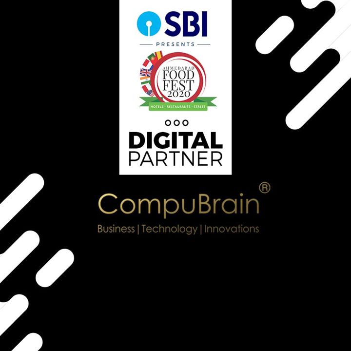 Proud to be associated with Ahmedabad Food Fest!

#AFF2020 #Business #Technology #Innovations #CompuBrain