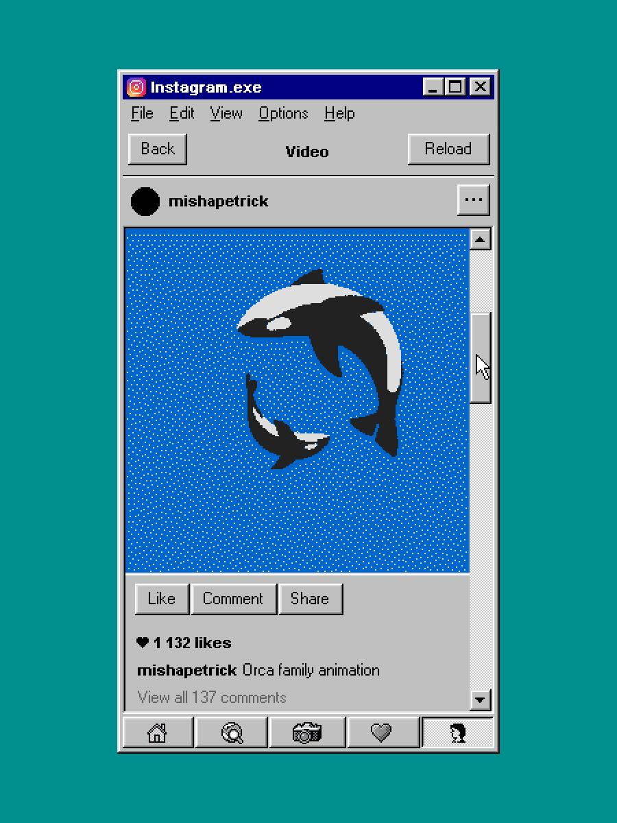 What Instagram Would Be Like If It Ran on Windows 95!