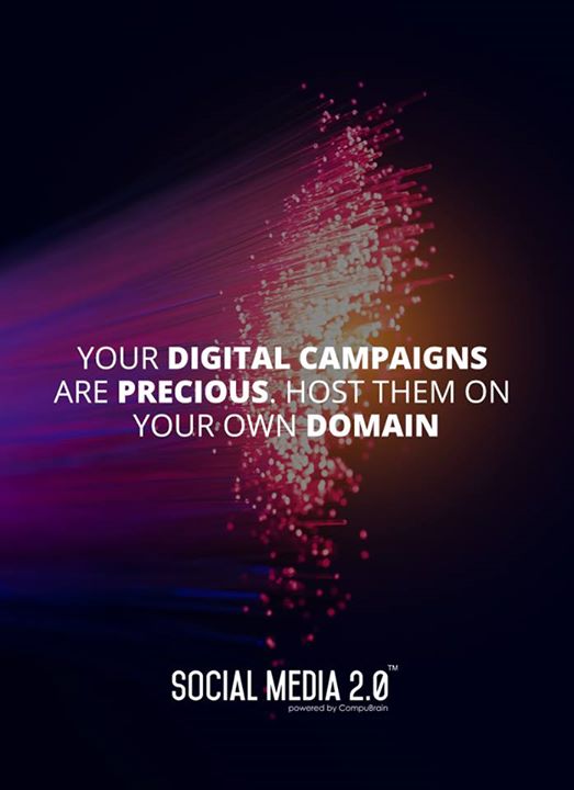 Your #DigitalCampaigns on your #Domain!

#SocialMedia #SocialMedia2p0 #DigitalConsolidation #CompuBrain #sm2p0 #contentstrategy #SocialMediaStrategy #DigitalStrategy
