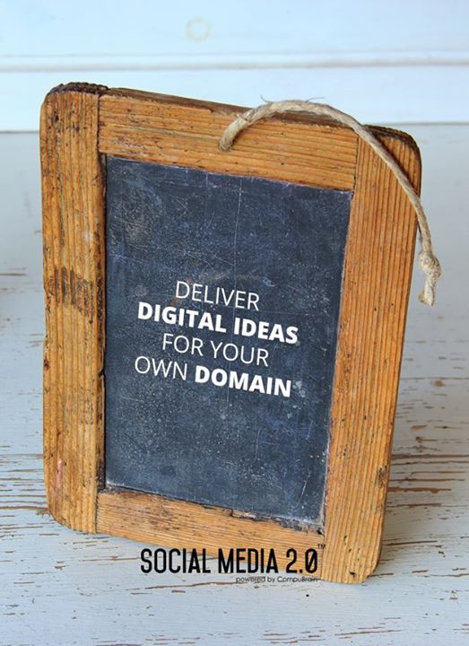 Deliver Digital Ideas for your own domain.

#SocialMedia2p0 #sm2p0 #contentstrategy #SocialMediaStrategy #DigitalStrategy